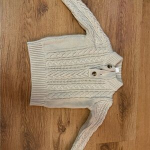 GAP Cream Cable Knit Cardigan